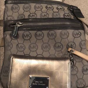 MK crossbody purse and wallet